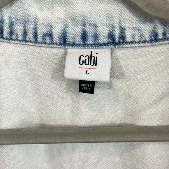 Cabi Women’s Denim Jacket Sz Large Gorgeous Pre-Owned Condition - Picture 2 of 7